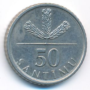 Latvia, 50 santimu, 2009