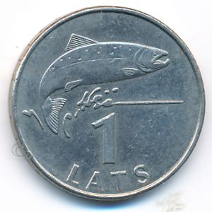 Латвия, 1 лат (2008 г.)