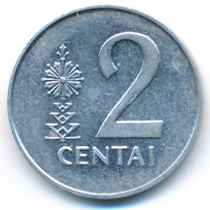 Литва, 2 цента (1991 г.)