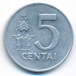 Lithuania, 5 centai, 1991
