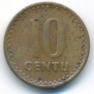 Литва, 10 центов (1991 г.)