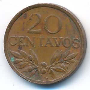Португалия, 20 сентаво (1972 г.)