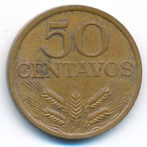 Portugal, 50 centavos, 1972