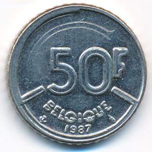 Бельгия, 50 франков (1987 г.)