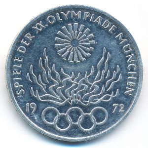 ФРГ, 10 марок (1972 г.)