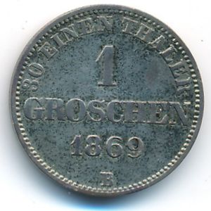 Ольденбург, 1 грош (1869 г.)