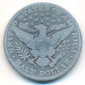 США, 1/2 доллара (1908 г.)