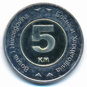 Босния и Герцеговина, 5 конвертируемых марок (2009 г.)
