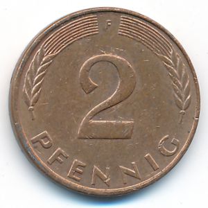 ФРГ, 2 пфеннига (1984 г.)