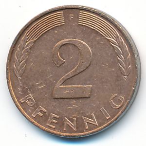ФРГ, 2 пфеннига (1992 г.)
