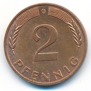 ФРГ, 2 пфеннига (1992 г.)