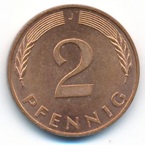 ФРГ, 2 пфеннига (1995 г.)