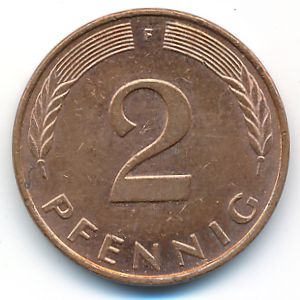 ФРГ, 2 пфеннига (1995 г.)