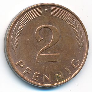 ФРГ, 2 пфеннига (1995 г.)