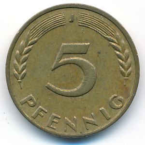 ФРГ, 5 пфеннигов (1970 г.)