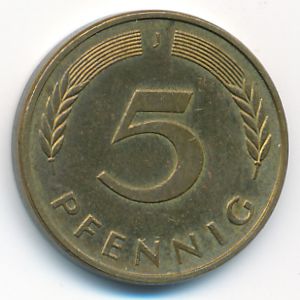 ФРГ, 5 пфеннигов (1990 г.)