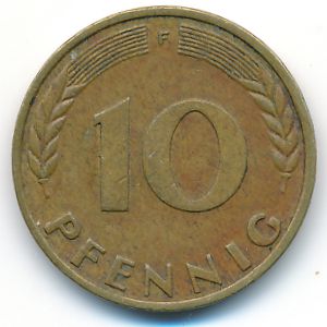 ФРГ, 10 пфеннигов (1966 г.)