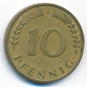 ФРГ, 10 пфеннигов (1967 г.)