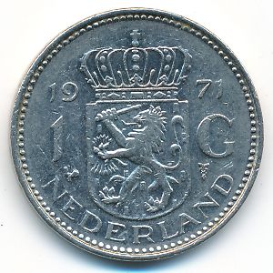 Netherlands, 1 gulden, 1971