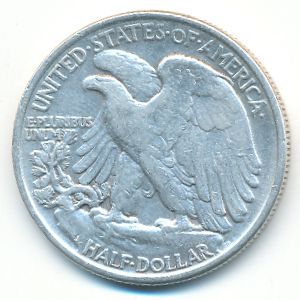 USA, 1/2 dollar, 1943