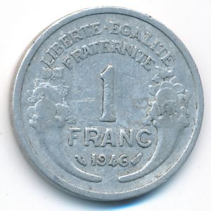 Франция, 1 франк (1946 г.)