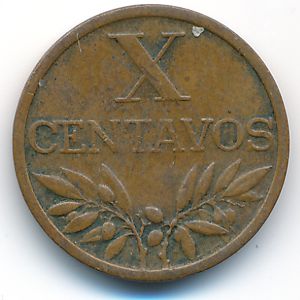 Португалия, 10 сентаво (1964 г.)