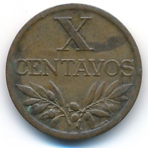 Португалия, 10 сентаво (1965 г.)
