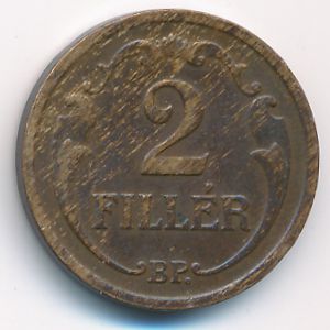 Венгрия, 2 филлера (1940 г.)