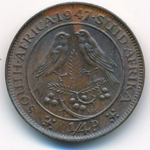 ЮАР, 1/4 пенни (1947 г.)