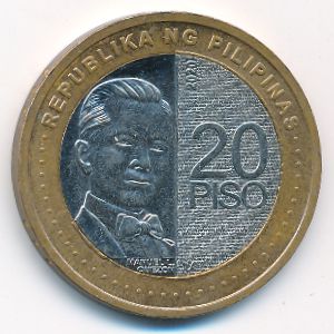 Филиппины, 20 песо (2020 г.)