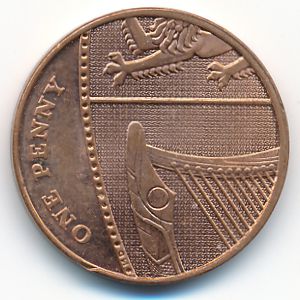 Great Britain, 1 penny, 2008
