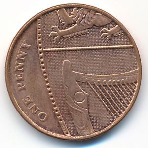 Great Britain, 1 penny, 2008
