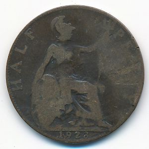 Великобритания, 1/2 пенни (1923 г.)