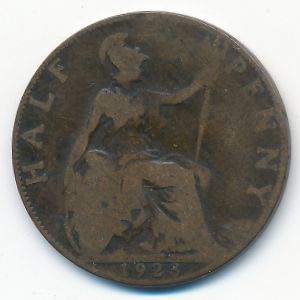 Великобритания, 1/2 пенни (1923 г.)