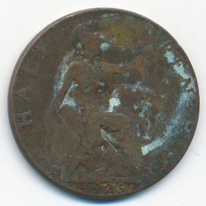 Великобритания, 1/2 пенни (1925 г.)