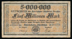 Дрезден., 5000000 марок (1923 г.)