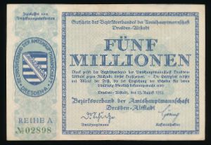 Дрезден., 5000000 марок (1923 г.)