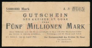 Санкт-Гоар., 5000000 марок (1923 г.)
