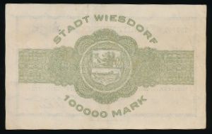 Висдорф., 100000 марок (1923 г.)