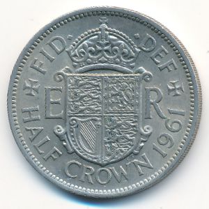 Великобритания, 1/2 кроны (1961 г.)