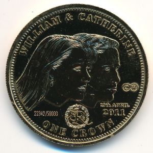 Тристан-да-Кунья, 1 крона (2011 г.)