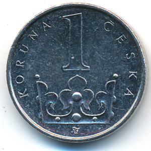 Чехия, 1 крона (2013 г.)