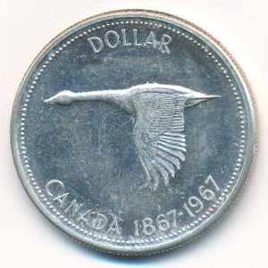 Канада, 1 доллар (1967 г.)