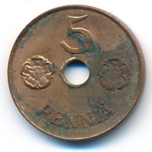 Финляндия, 5 пенни (1942 г.)