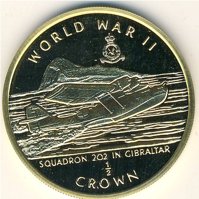 Gibraltar, 1/2 crown, 1994