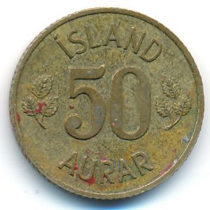 Iceland, 50 aurar, 1969
