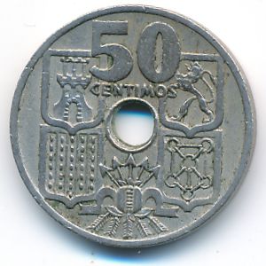Испания, 50 сентимо (1949 г.)