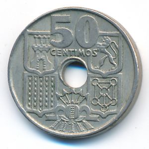 Испания, 50 сентимо (1949 г.)