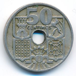 Испания, 50 сентимо (1949 г.)