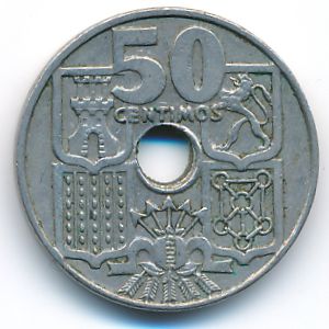 Испания, 50 сентимо (1949 г.)